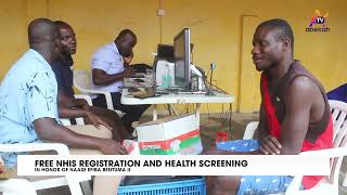 Free NHIS Registration And Health Screening In Honor Of Naase Efiba Bentuma II At Senya Beraku