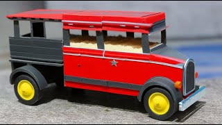 How to Make a Miniature Matchbox Car with Homemade Bottle Cap Wheels and Eraser Roof