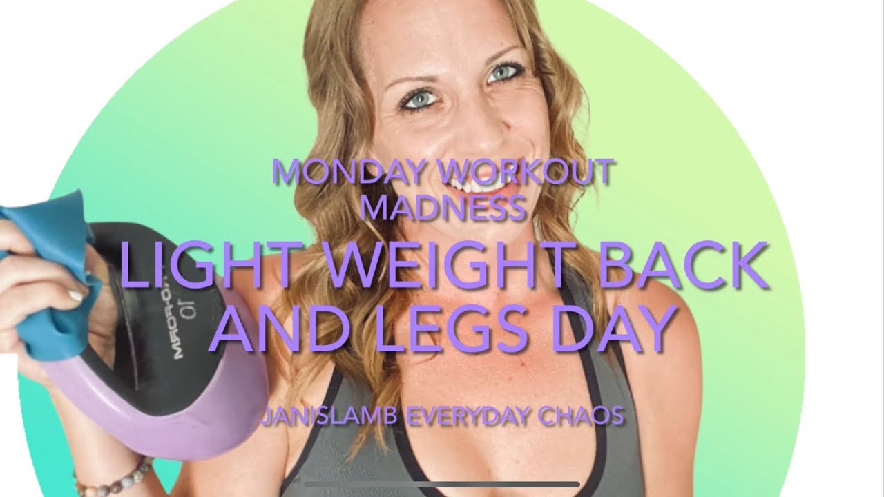 Light Weight: Back and Legs day! - YouTube