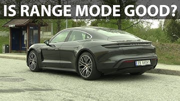 Porsche Taycan 4S 79 kWh range mode test