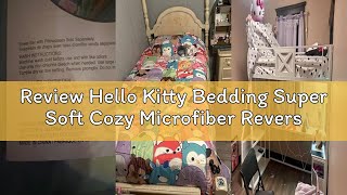 Review Hello Kitty Bedding Super Soft Cozy Microfiber Reversible Comforter, Twin, (Officially Licens