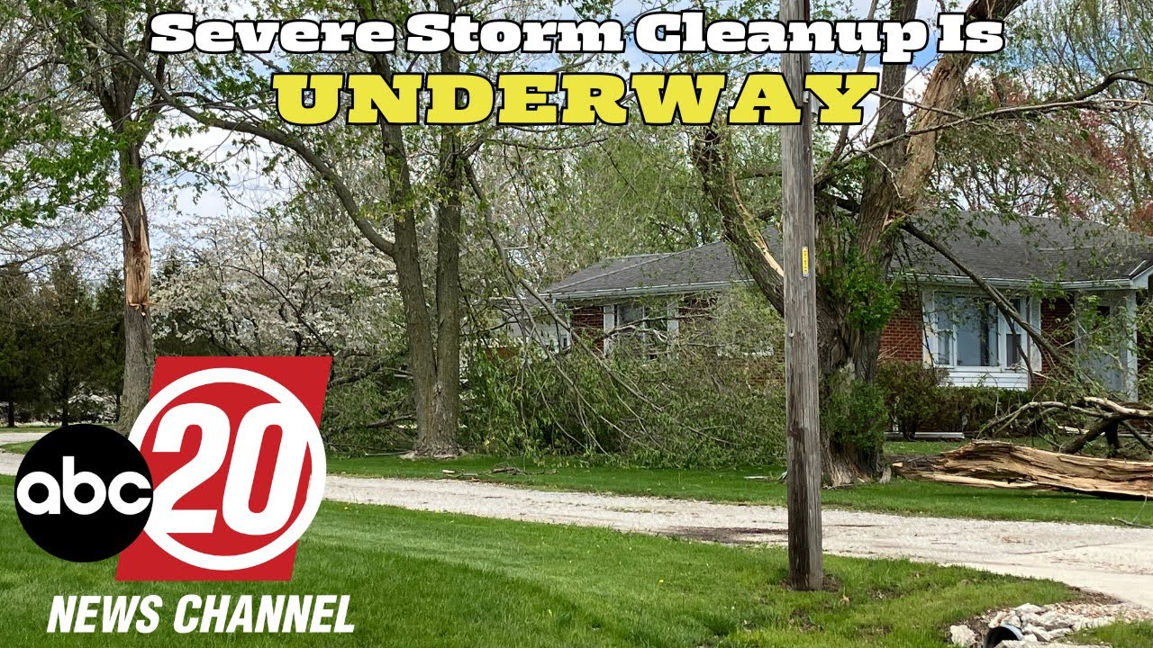 Cleanup is Underway in This Town After They Were Hit by Strong Storms ...