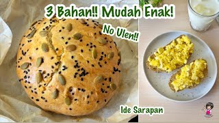 3 INGREDIENTS BREAD!! SIMPLE BREAKFAST IDEA✨