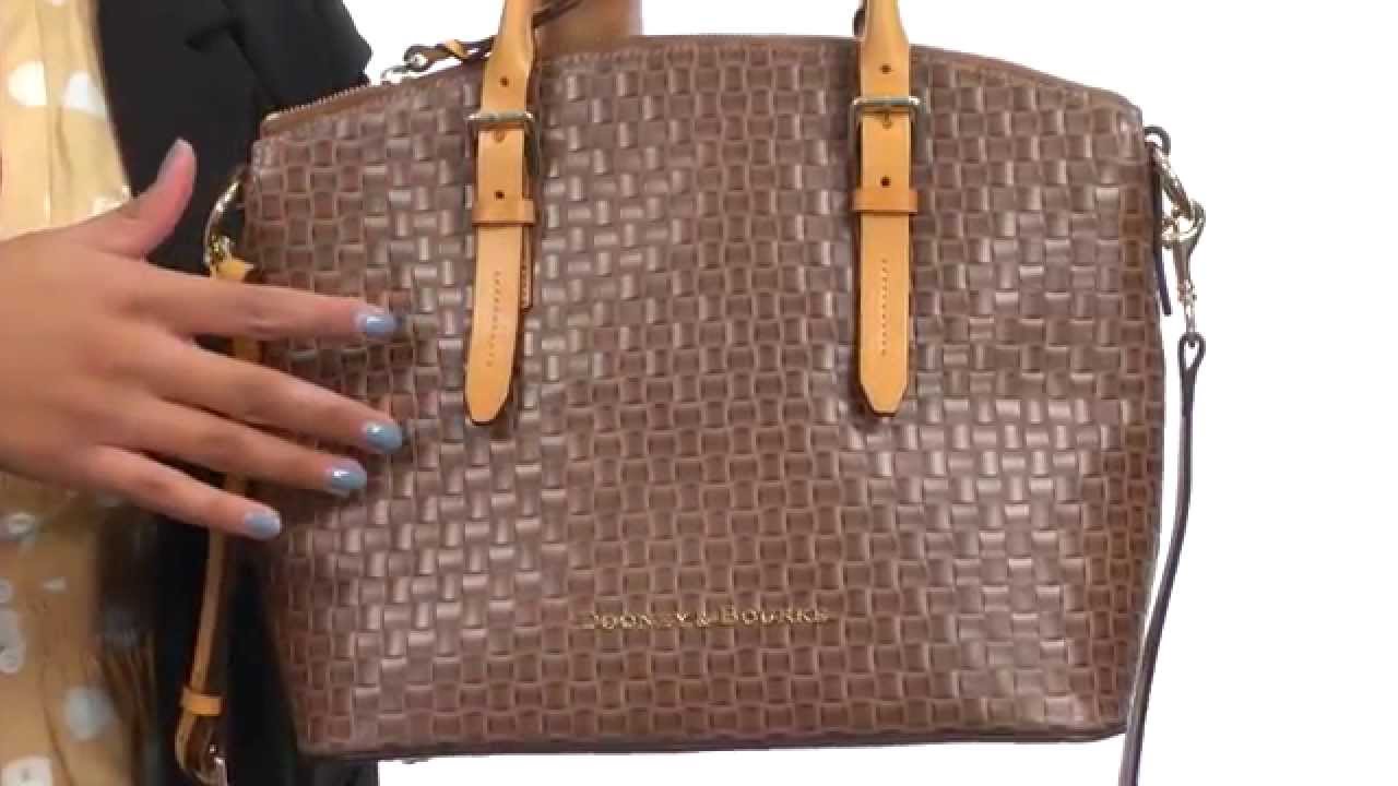 Dooney & Bourke Claremont Woven Domed Satchel SKU:8560614 - YouTube