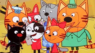 Три кота - Котята и друзья - собираем контурные пазлы для малышей | Merry Nika Три кота - Котята и друзья - собираем контурные пазлы для малышей | Merry Nika
