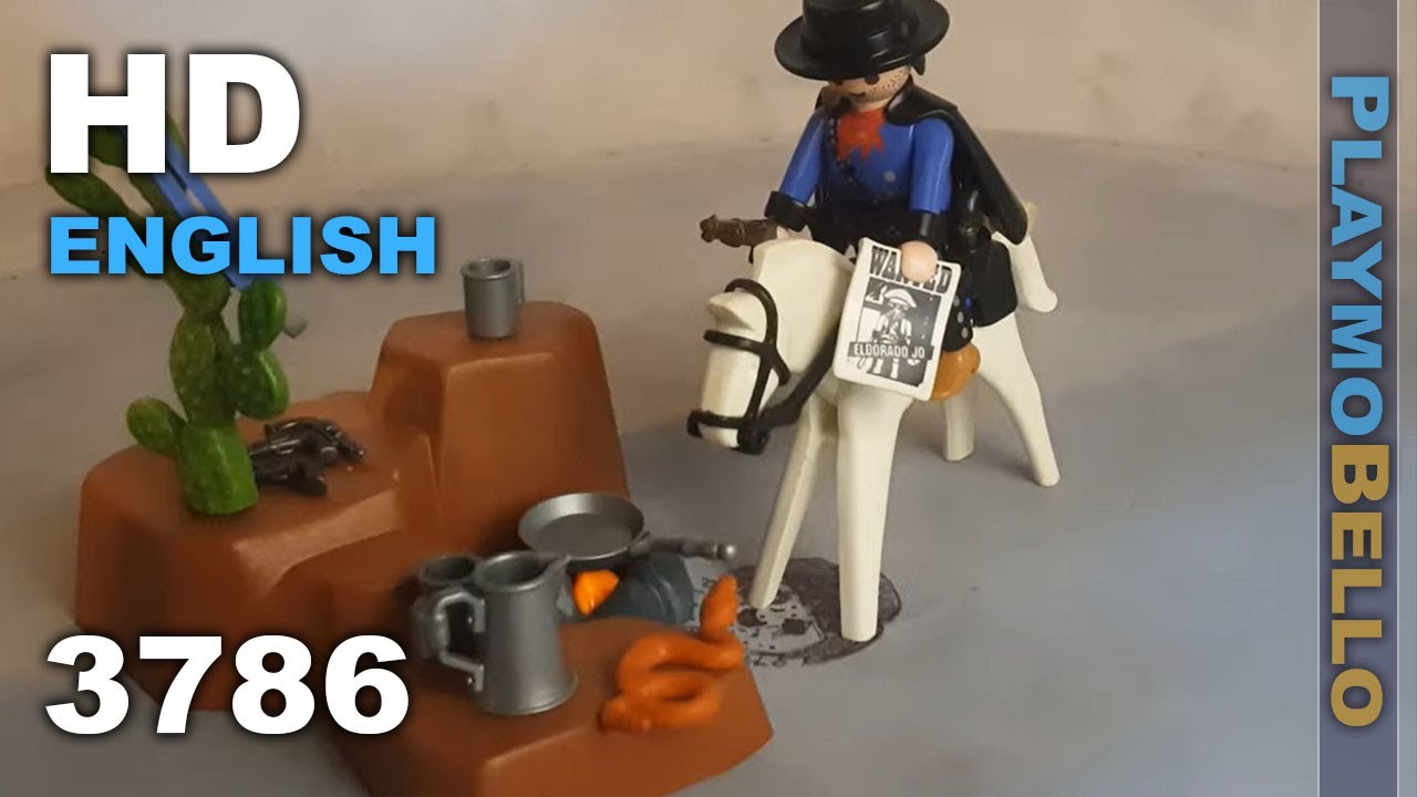 Jouet PLAYMOBIL Western Vintage - Cowboy, Prisonnier Et Chariot (1994) - Lot Complet