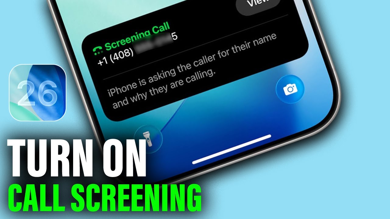 Ios 26 Call Screening Example How To Turn On Call Screening in iOS 26 - YouTube