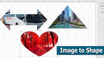 How to Add Picture or Texture Fill Effect into Shape in Microsoft Excel 2017