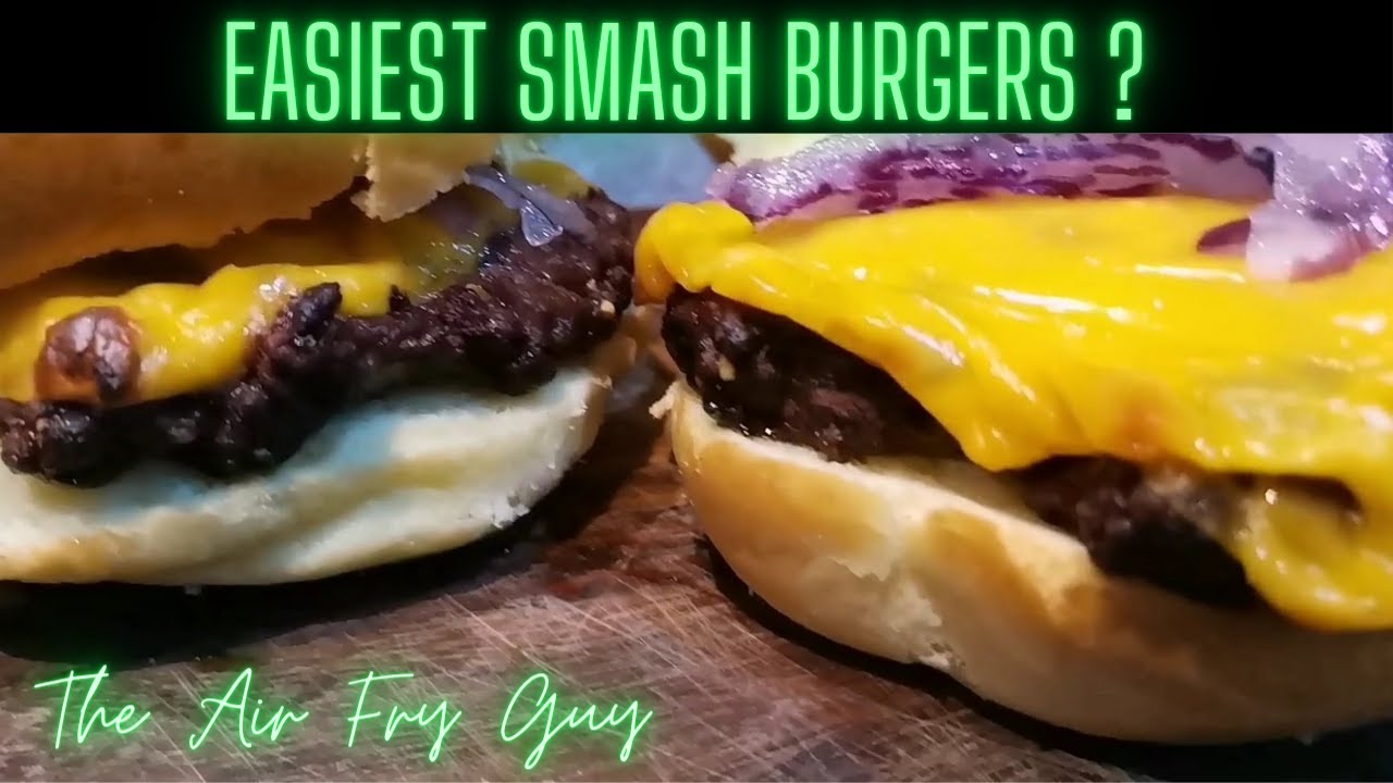 First Time Air Frying smash burgers? #MeToo (Duel Air Fryer)