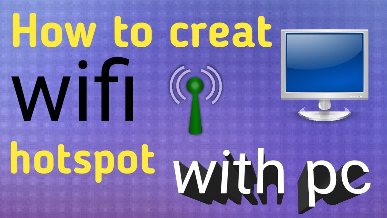 creat wifi hotspot Windows 7 using command promt YouTube
