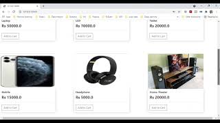 E-Commerce website using Django