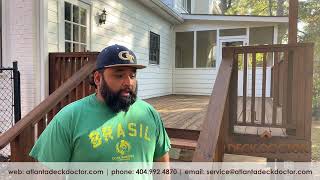 Deck Cleaning Staining Sealing Decatur, Ga: 5-Star Customer Review | Atlanta Deck Doctor