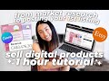 How to start an etsy shop selling digital products in 2024  ultimate beginners stepbystep guide