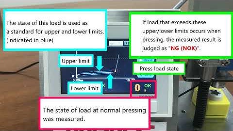 [UNIPULSE] Force measurement demo #1. OK/NOK judgement by load cell