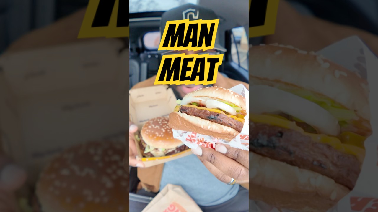 Human Meat ain't that bad! 👀 McDonald's Big Arch vs Burger King’s New Whopper! #foodreview #shorts