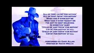 Watch Gary Allan Cryin For Nothin video