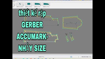 NHẢY SIZE cơ bản cho người mới - GRADING for newpeople on Gerber Accumark software