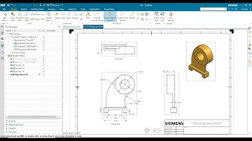 Siemens NX Tutorial : How to convert 3D to 2D Drawing | Drafting tutorial in NX