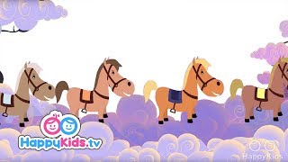 All The Pretty Little Horses - Nursery Rhymes For Kids And Children | Happy Kids