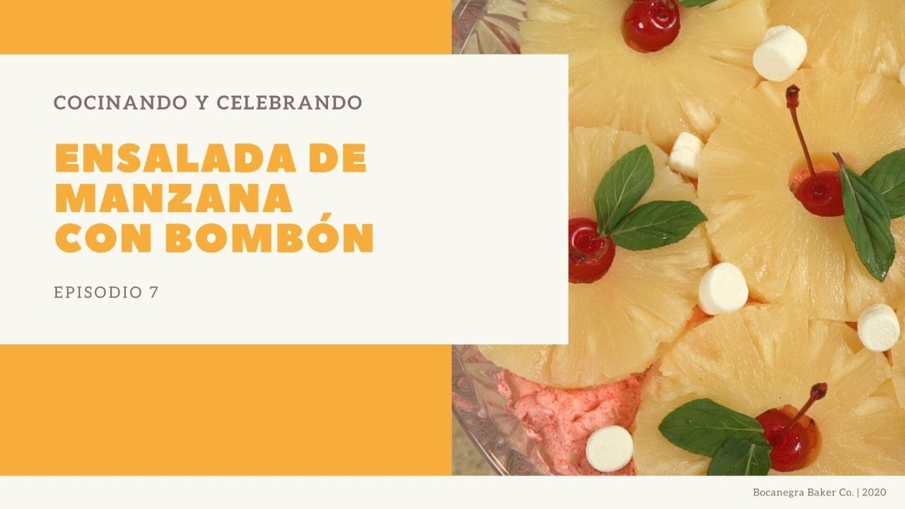 ENSALADA DE MANZANA CON BOMBÓN 🍎🍎