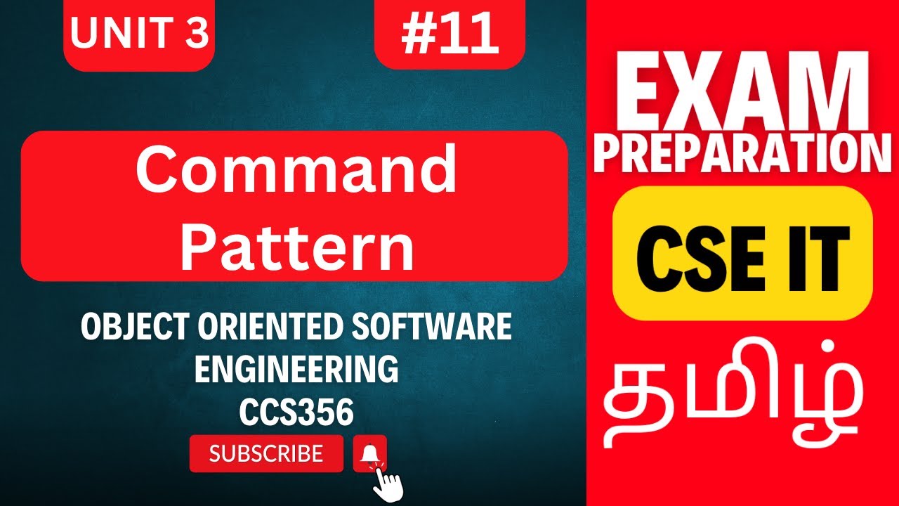 Command Pattern in OOSE (CCS356) | Design Patterns | Anna University ...