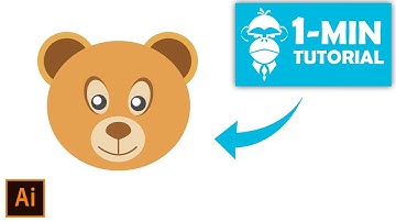 Flat Design Bear  - Illustrator Tutorial