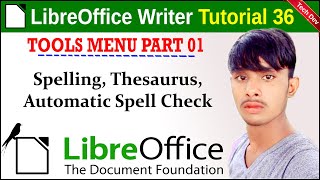 LibreOffice writer tutorial 36 tools menu part 1 || in hindi || by dev bind || technical dev