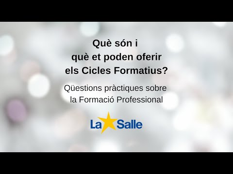 Vídeo: Què és el cicle formatiu sistemàtic?