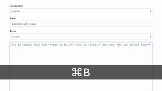 CodeMirror and basic keyboard shortcuts for Texy