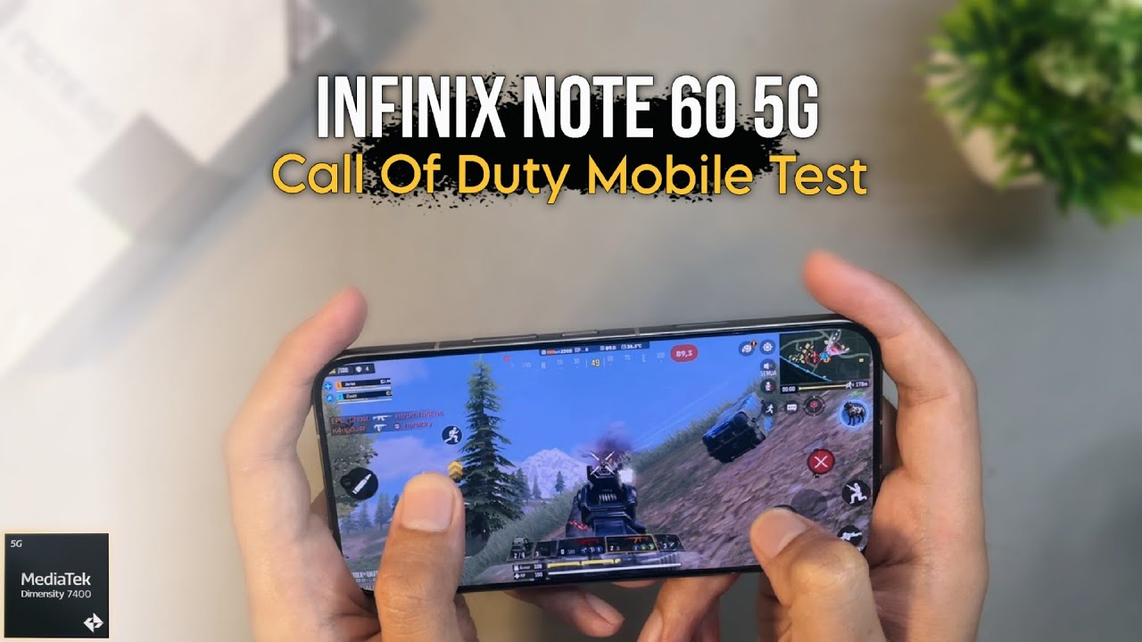 Infinix Note 60 Mediatek Dimensity 7400 Call Of Duty Mobile Gaming Test