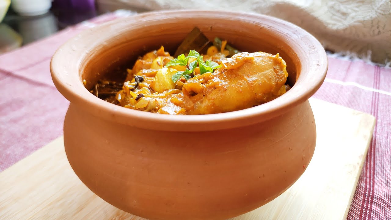 Handi chicken | Matka chicken | গ্যাসের ওভেনে মাটির হাঁড়িতে হান্ডি ...