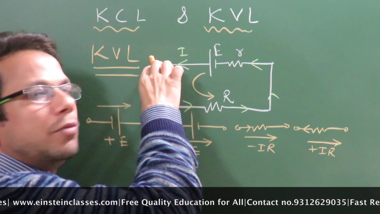 Board Level Class 12 Fast  Revision : Physics :Current (Part 8: KCL&KVL) by IITian