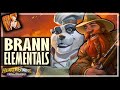 BRANN BELONGS WITH ELEMENTALS?! - Hearthstone Battlegrounds