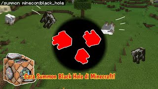 Command Block Tutorial - RARE COMMAND! How To Summon a BLACK HOLE in Minecraft (no mod, no addon)