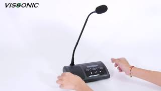 Digital Voting Chairman/Delegate Unit with Channel Selector VIS-DVC-T/VIS-DVD-T