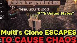 Young Multi's Clone ESCAPES &amp; Causes CHAOS on QSMP 2 Minecraft