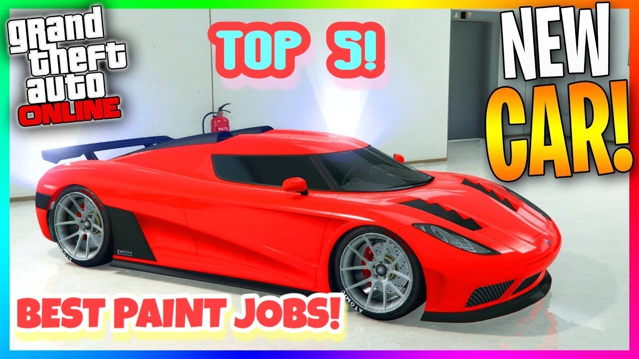 top 5 awesome paint jobs for the new entity xxr koenigsegg gta
