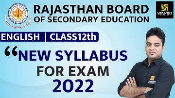 RBSE CLASS 12th | English | Revised Syllabus 2021-2022 | Utkarsh Online School