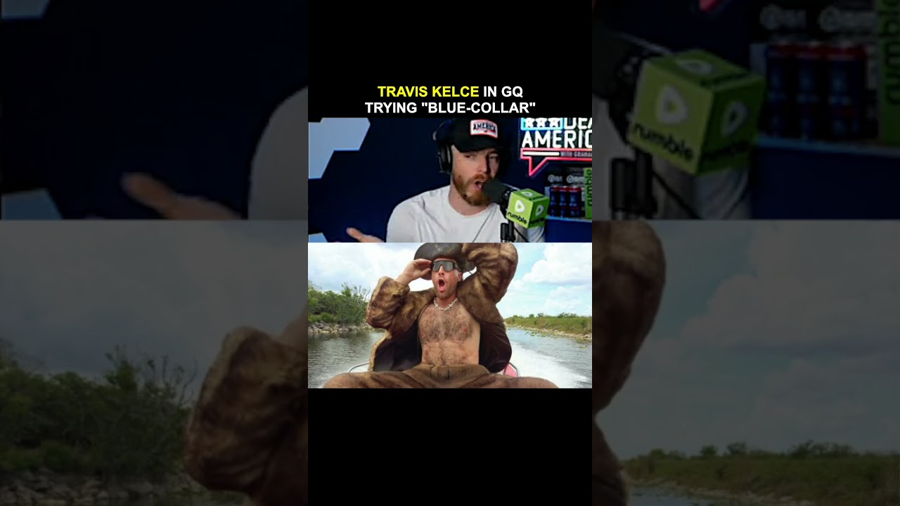 TRAVIS KELCE's GQ photoshoot is AIMING for blue-collar?!😂