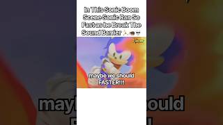 In This Sonic Boom Scene Sonic Ran So Fast as he Break The Sound Barrier 🏃🦔💀 #sonic #shorts #meme