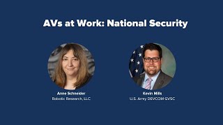 PAVE's Virtual Panel "AVs at Work: National Security" - Full Recording