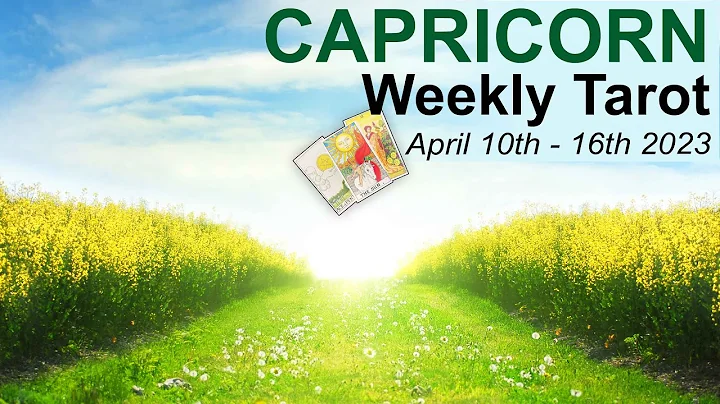 CAPRICORN WEEKLY TAROT READING "A CHANGE FOR THE BETTER CAPRICORN!" April 10th to 16th 2023 #tarot - DayDayNews