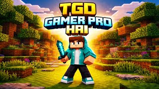 I playing Minecraft TGD gamer Pro player PVP teaching mace sword king