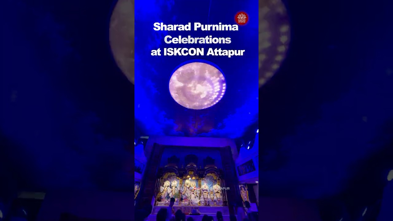 Sharad Purnima Celebrations at ISKCON Attapur #krishna #iskcon #kartikmaas #sharadpurnima