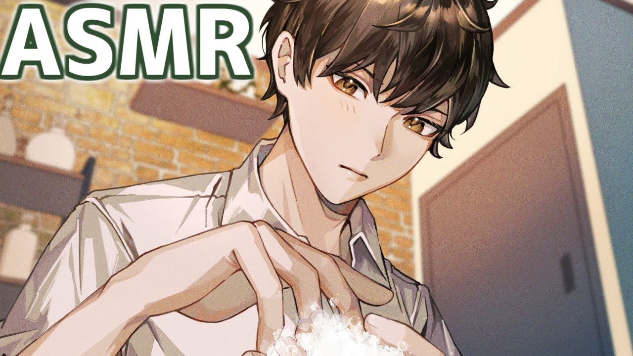 【ASMR】同級生耳かき店員と秘密のシャンプー