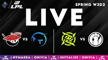 LPL 2025 Live Spring |  LPL English with Nymaera & Initialise AL vs TT | NIP vs IG