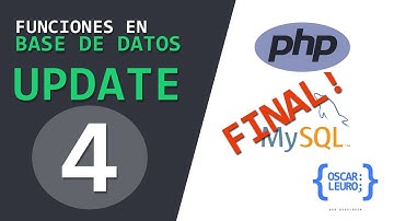 4 - Funciones Básicas en Base de Datos - CRUD - UPDATE - ¡FINAL!