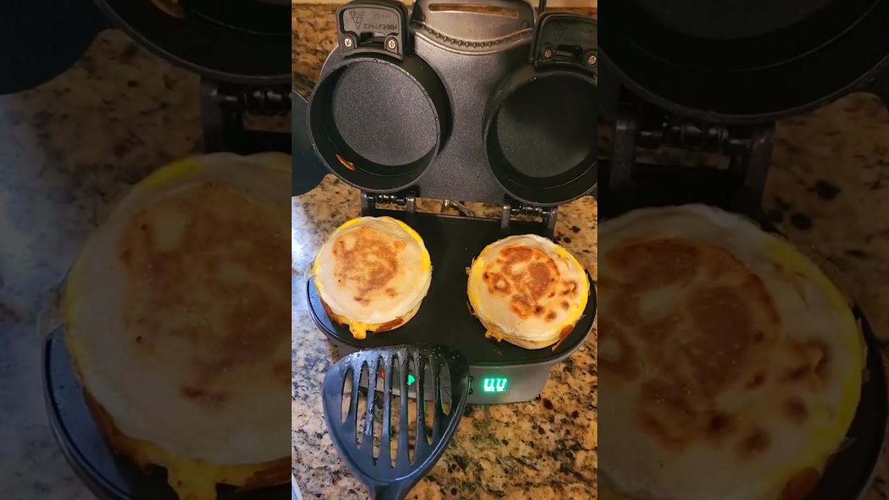 Best Hamilton Beach Dual Breakfast Sandwich Maker with Timer #kitchengadgets