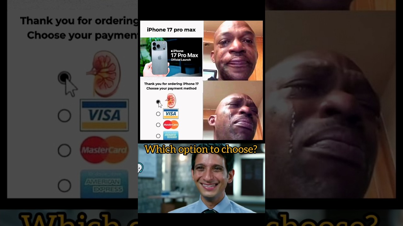 Selling My Kidney for iPhone 17 😂💀 