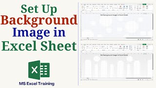 How to Set Up Background Image in Excel